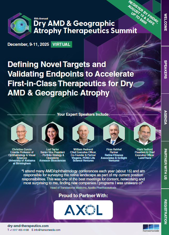 6th Dry AMD & GA Therapeutics Summit Brochure cover 6th Dry AMD & GA Therapeutics Summit Brochure cover